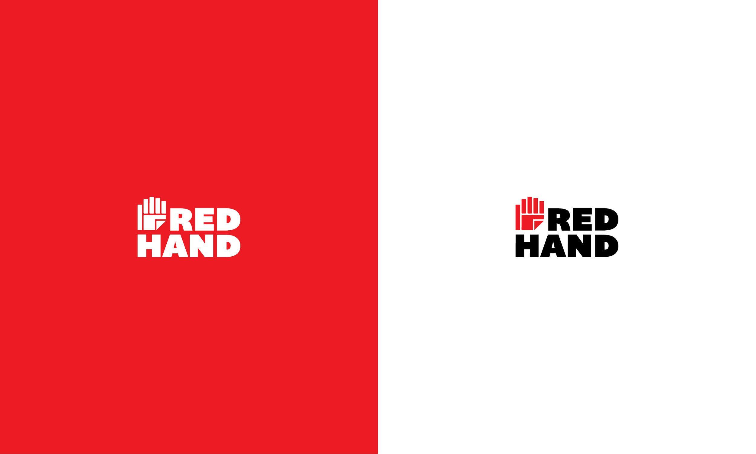 Red Hand Logo - Red Hand logo + ID system — Lionheart Ink