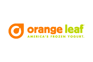 Oragne Leaf Logo - Orange Leaf Frozen Yogurt prices in USA - fastfoodinusa.com