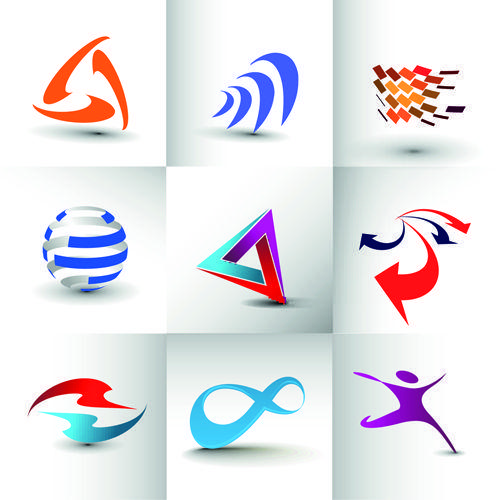 Modern Art Logo - Modern business logos design art vector 08 free download