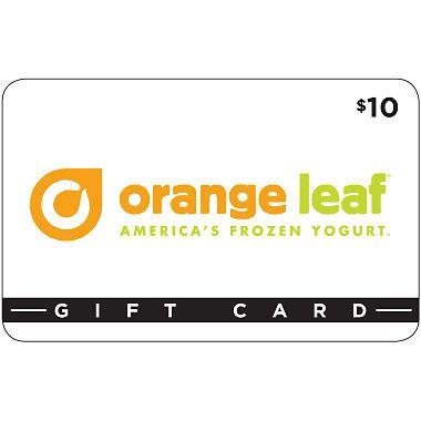 Orsnge Leaf Logo - Orange Leaf Frozen Yogurt $50 Value Gift Cards x $10's Club