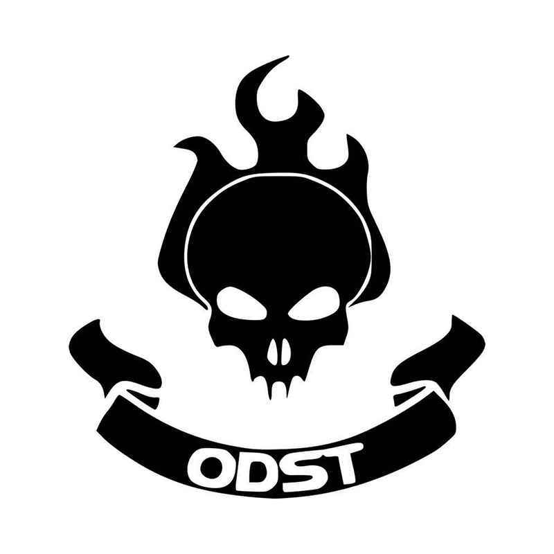 Blue and White ODST Logo - Halo Odst Vinyl Decal Sticker