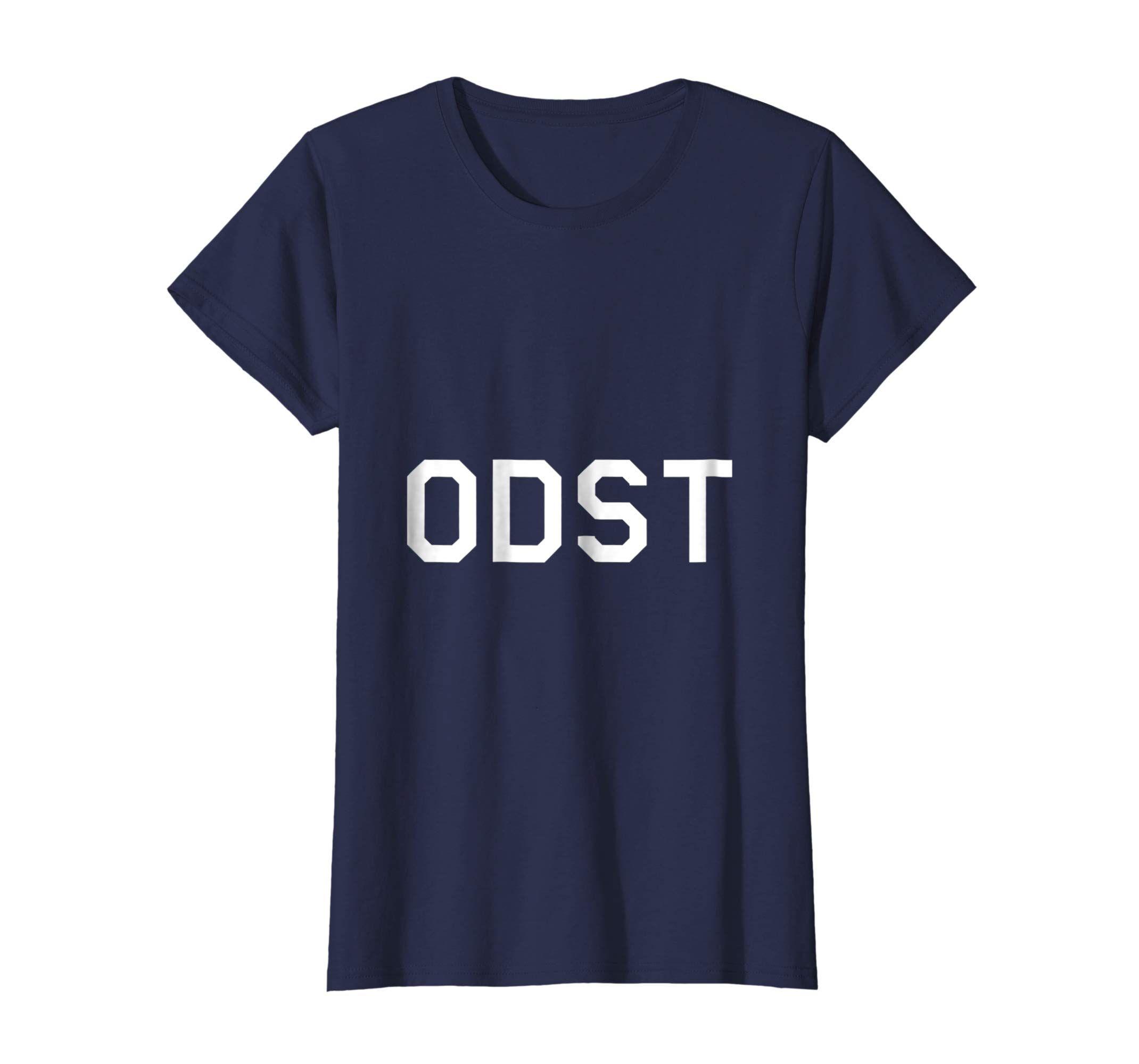 Blue and White ODST Logo - Halo ODST Helljumper T Shirt: Clothing