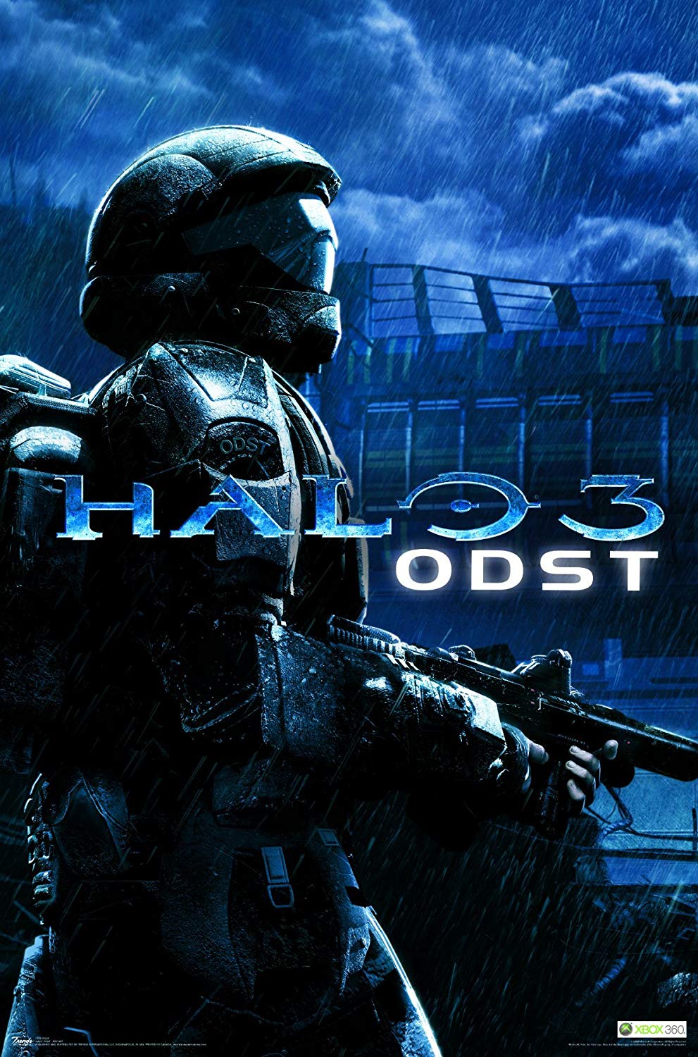 Blue and White ODST Logo - Halo 3: ODST (Video Game 2009)