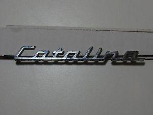 Catalina Car Logo - PONTIAC CATALINA EMBLEM METAL BADGE TRIM NAME PLATE LOGO RARE