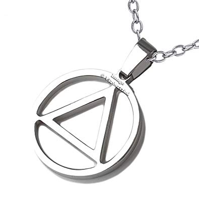 Silver Triangle Logo - Buy Via Mazzini Silver Metal Famous Rapper Eminem Inspired Triangle