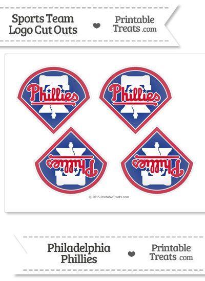 Small Phillies Logo - Small Philadelphia Phillies Logo Cut Outs from PrintableTreats.com