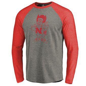 Gray and Red Clothing Logo - Nebraska Vintage Clothing, Shirt, T Shirt, Hats, Retro, Throwback