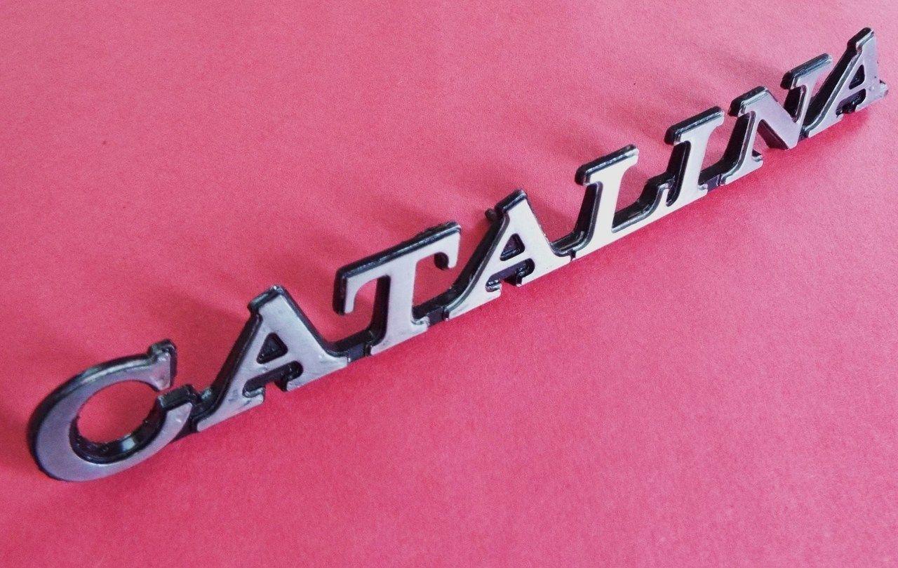 Catalina Car Logo - Original GM 1973 1974 Pontiac Catalina Fender Emblem Badge