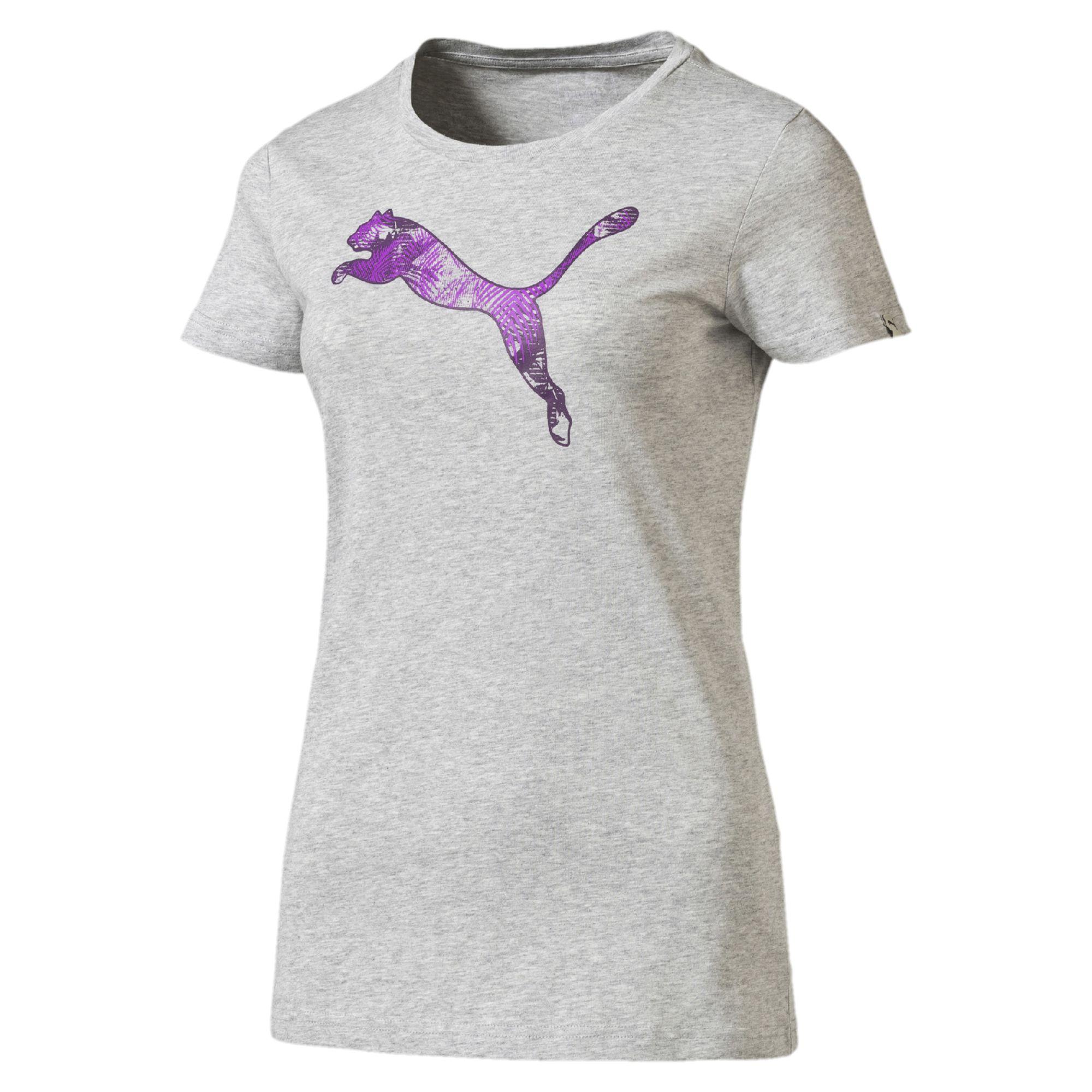 Light Gray Logo - Puma Filled Logo Women T-Shirt Light Gray Heather : Cheap clothes ...