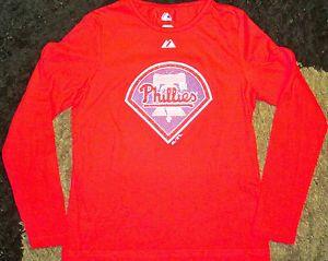 Small Phillies Logo - PHILADELPHIA PHILLIES GIRLS LONG SLEEVE LOGO SHIRT SMALL MLB ...