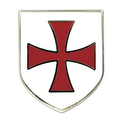 Red Shield with White Cross Logo - Amazon.com: Knights Templar Crusader Red Cross White Shield Masonic ...