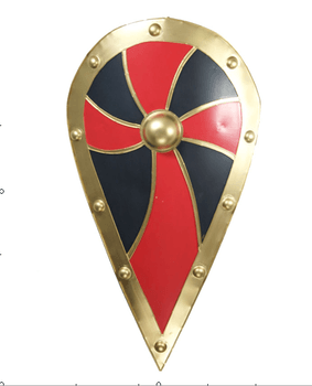 Red Shield with White Cross Logo - White Cross Steel Battle Shield,Sca Battle Ready Shields - Buy White ...