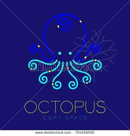 Dash Line Logo - Free Octopus Outline Download Clip Art On Pictures Aqua Tattoo ...