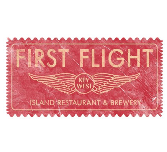 First Flight Logo - First Flight Island Restaurant & Brewery - Key West Bar Card