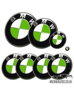 Green Badge Logo - FOR BMW Gloss Apple Green Badge Decals ALL MODELS Wrap ...
