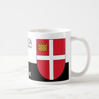 Red Shield White Cross Logo - White Cross on Red Shield from Iksķile Latvia Coffee Mug | red style ...