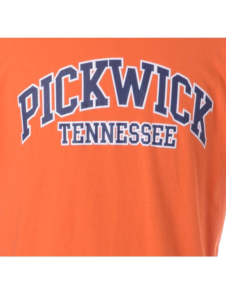 Retro Sports Tennessee Orange Logo - Unisex Pickwick Tennessee Sports T Shirt Orange, L. Beyond Retro