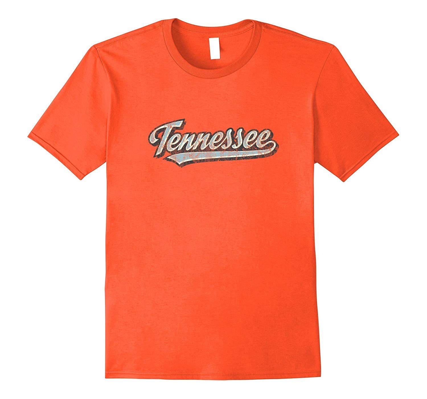 Retro Sports Tennessee Orange Logo - Retro Tennessee T Shirt Vintage Sports Tee Design-ANZ - Anztshirt