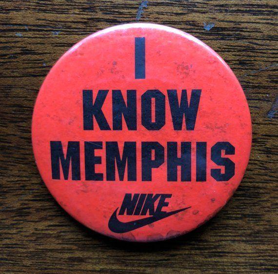 Retro Sports Tennessee Orange Logo - Vintage Nike I Know Memphis Pinback Button - Large Orange and Black ...