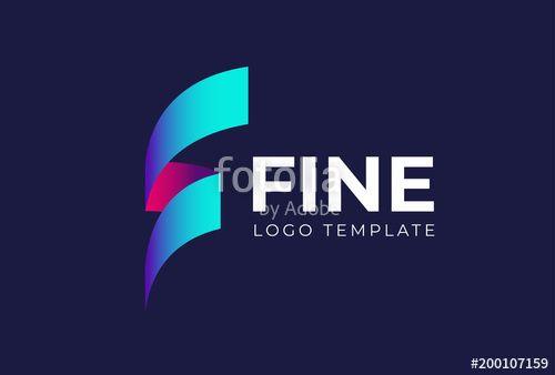 Blue Letter F Logo - Letter F Logo Icon Design Template. Technology Abstract Vector ...