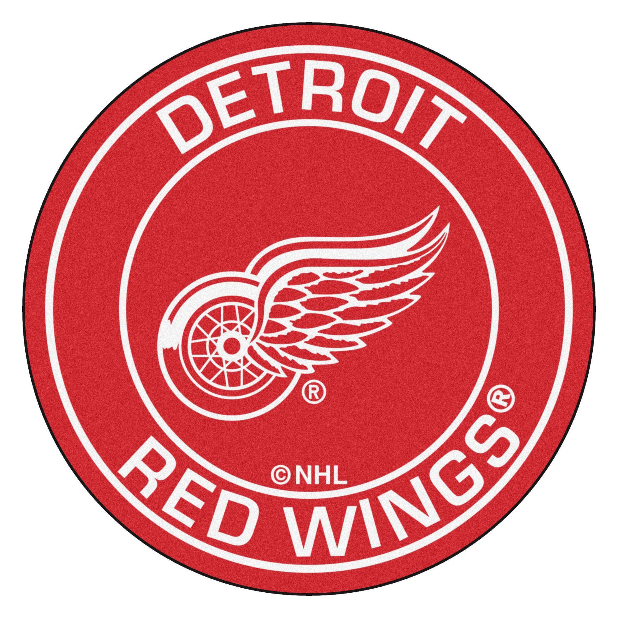 Red Wings Logo - Detroit Red Wings Logo Roundel Mat - 27