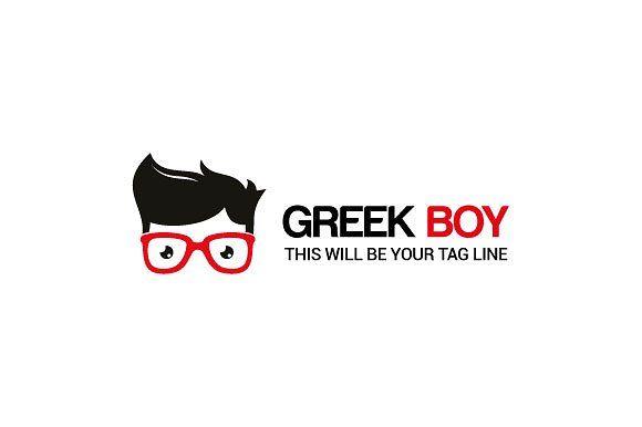 Greek Red Logo - Greek boy Logo ~ Logo Templates ~ Creative Market