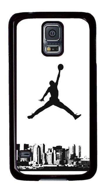 Galaxy Jordan Logo - Samsung Galaxy S5 Case, Michael Jordan Logo Jump Man PC Black Case ...