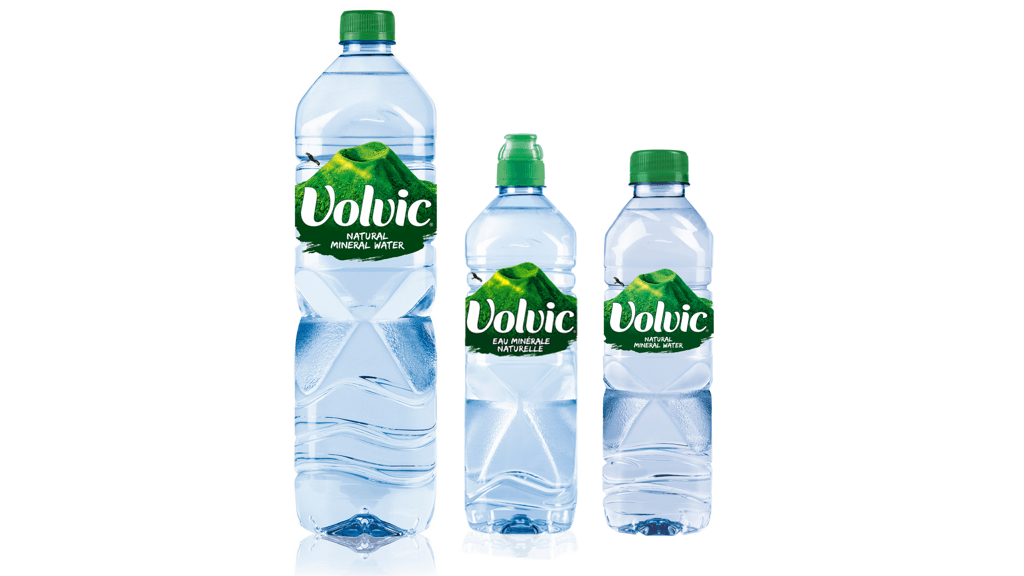 French Bottled Water Logo - Volvic water - Danone