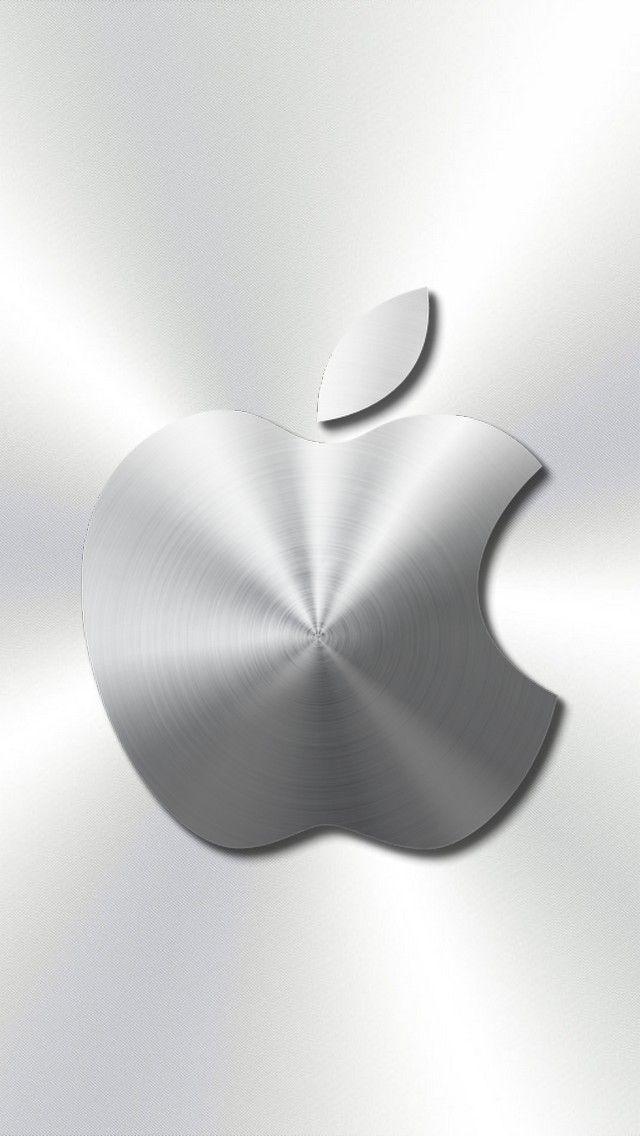 Silver Apple Logo - Download silver apple 2 640 x 1136 Wallpaper