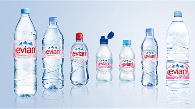 French Bottled Water Logo - Evian commits to 100% recycled packaging, reduced emissions by 2025 |