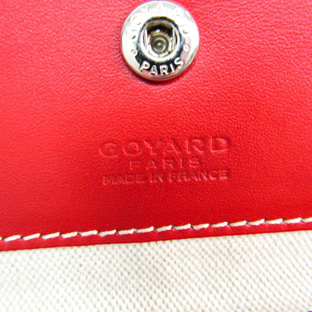 Goyard Red Logo - ゴヤール (Goyard) sun Louis GM Lady's leather, canvas tote bag red