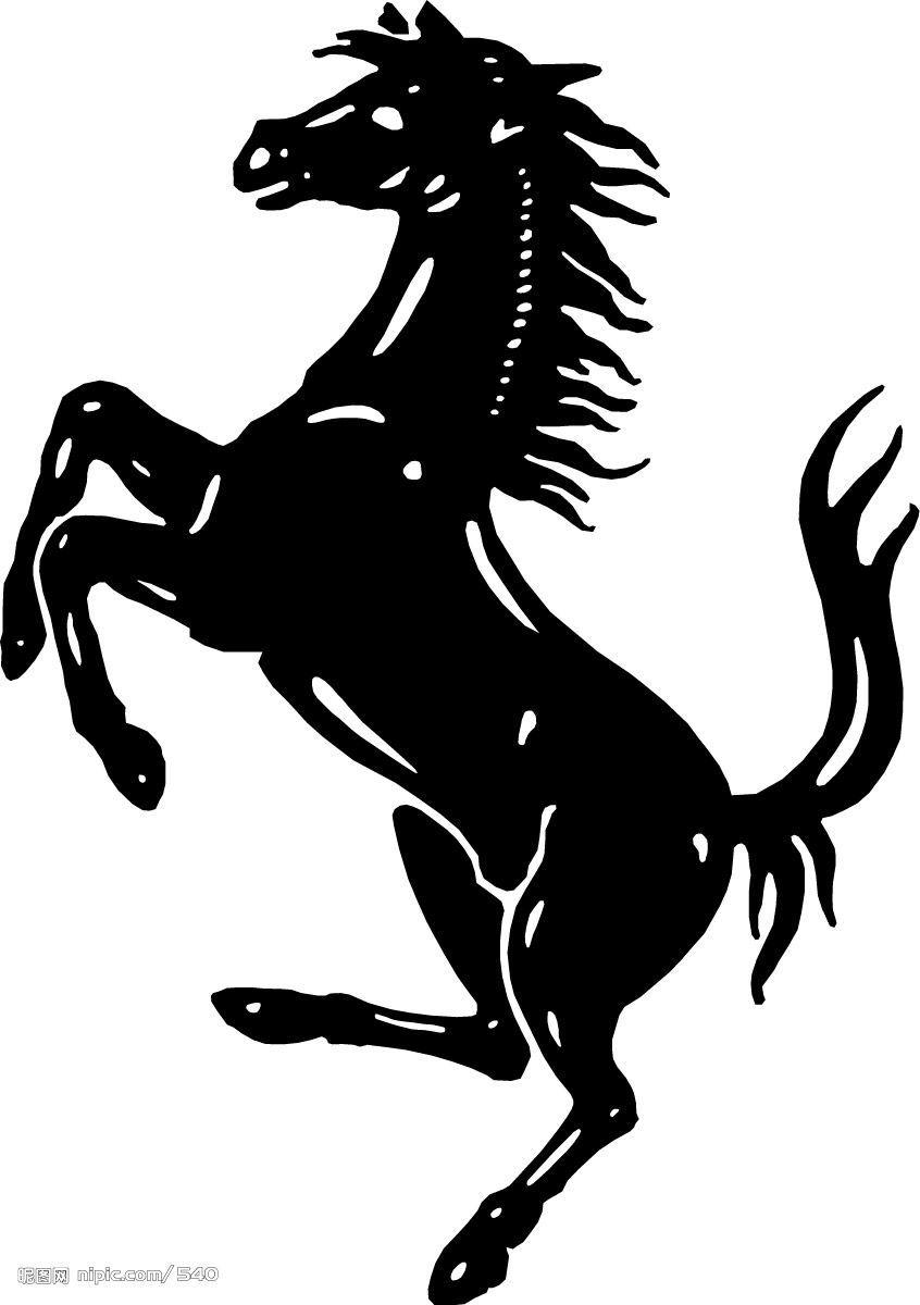 Prancing Horse Logo - large horse logo. works. Ferrari logo, Logos, Horses