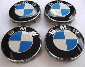 New BMW Logo - NEW BMW Logo Emblem Set Of 4 Center Wheel Cap Rim Caps Insert Hub ...