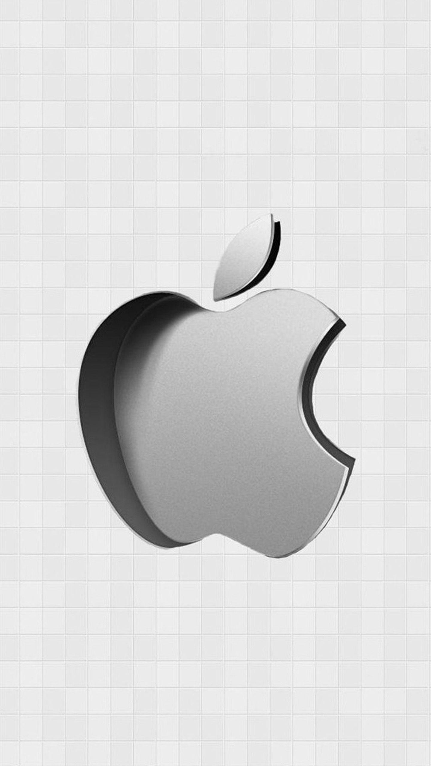 Silver Apple Logo - Silver Apple logo Galaxy S6 Wallpaper. Galaxy S6 Wallpaper