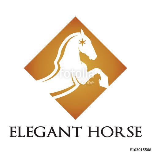 Prancing Horse Logo - Elegant Golden Prancing Horse Logo Stock Image And Royalty Free