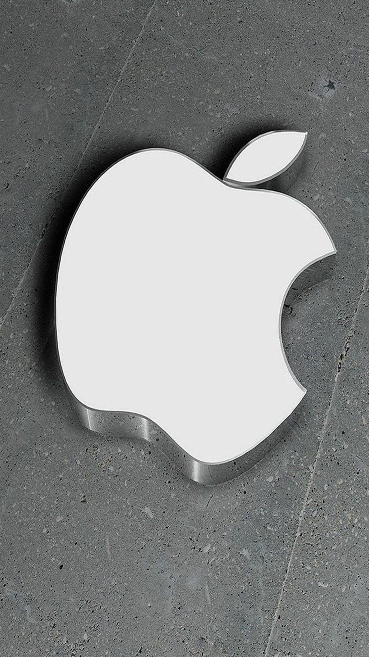 Silver Apple Logo - Silver Apple logo 8 Galaxy S6 Wallpaper. Galaxy S6 Wallpaper