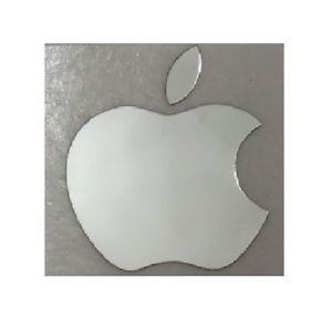 Silver Apple Logo - Silver Apple Sticker Logo Decal For iPhone & Mac Mobile Metallic