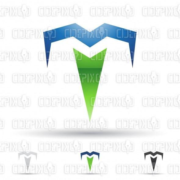 Cool T Logo - abstract designs and logo icons for letter T, set 6