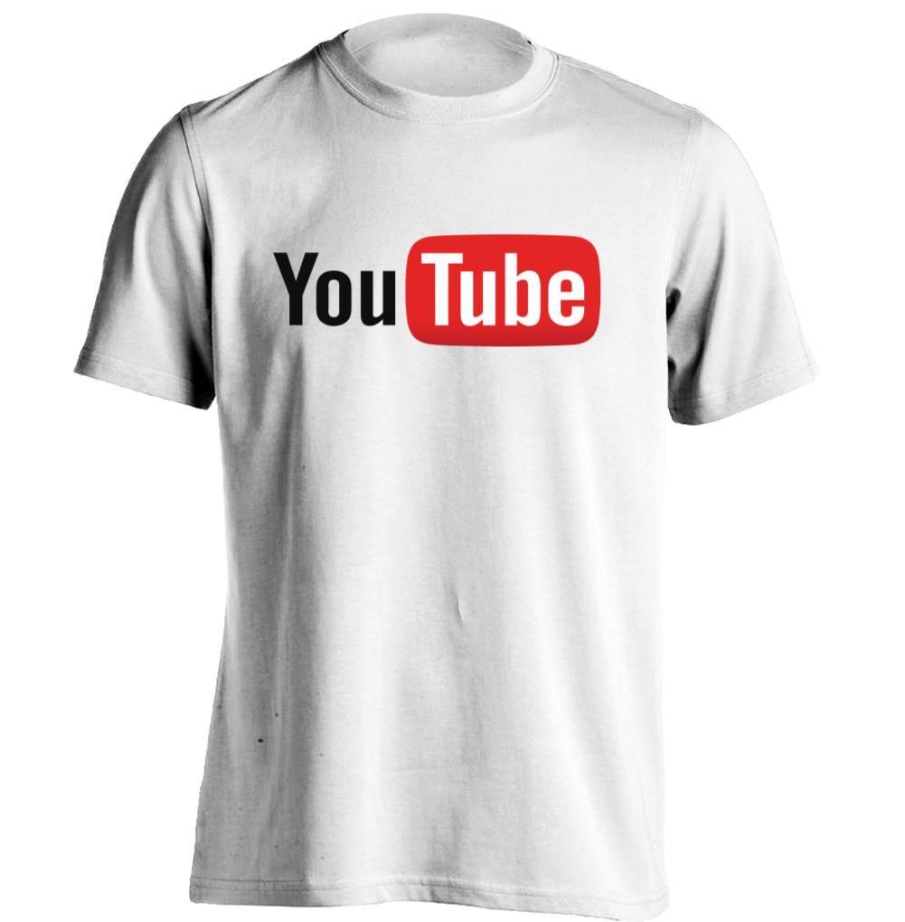 Cool T Logo - YouTube Logo Mens Personalized Cool T Shirt Custom Tee-in T-Shirts ...