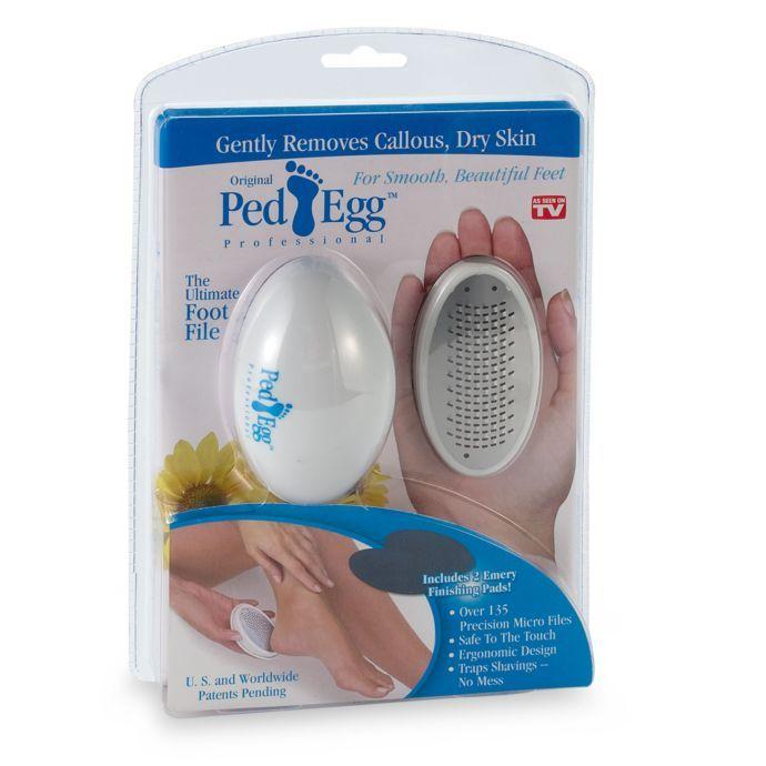 Ped Egg Logo - PedEgg™ Professional Pedicure Foot File with Emery Boards. Bed Bath