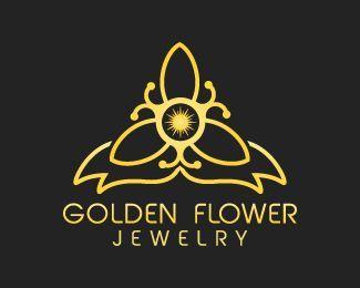 Beautiful Flower Logo - Golden Flower Logo design - Unique and creative design logo of a ...