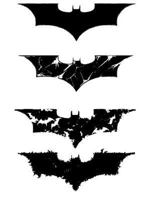 Broken Batman Logo - Batman symbol tattoo ideas. I want to get a small one of these on ...