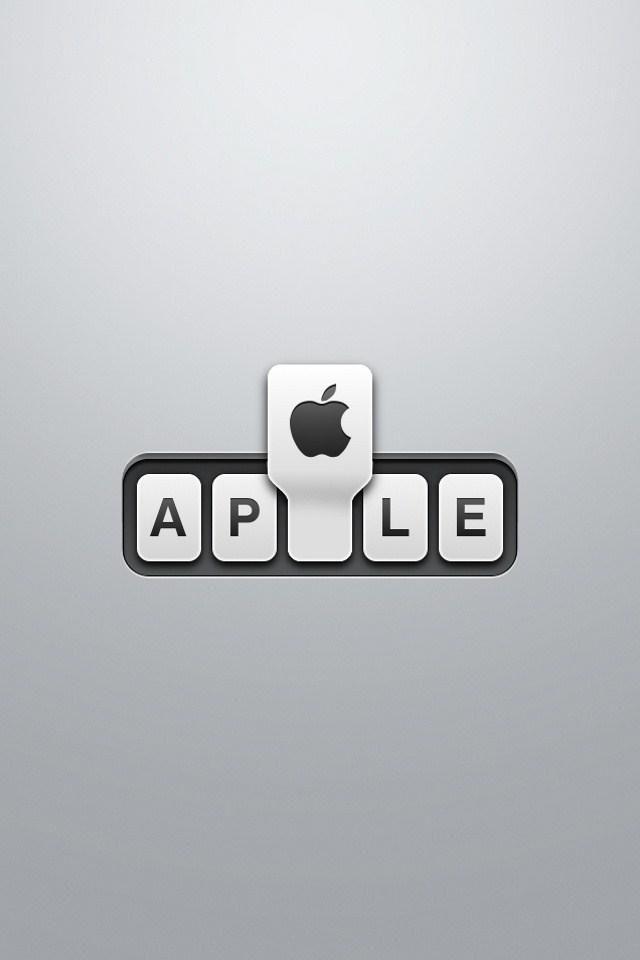 Silver Apple Logo - Apple Logo Silver Background iPhone Wallpaper. Retina iPhone Wallpaper