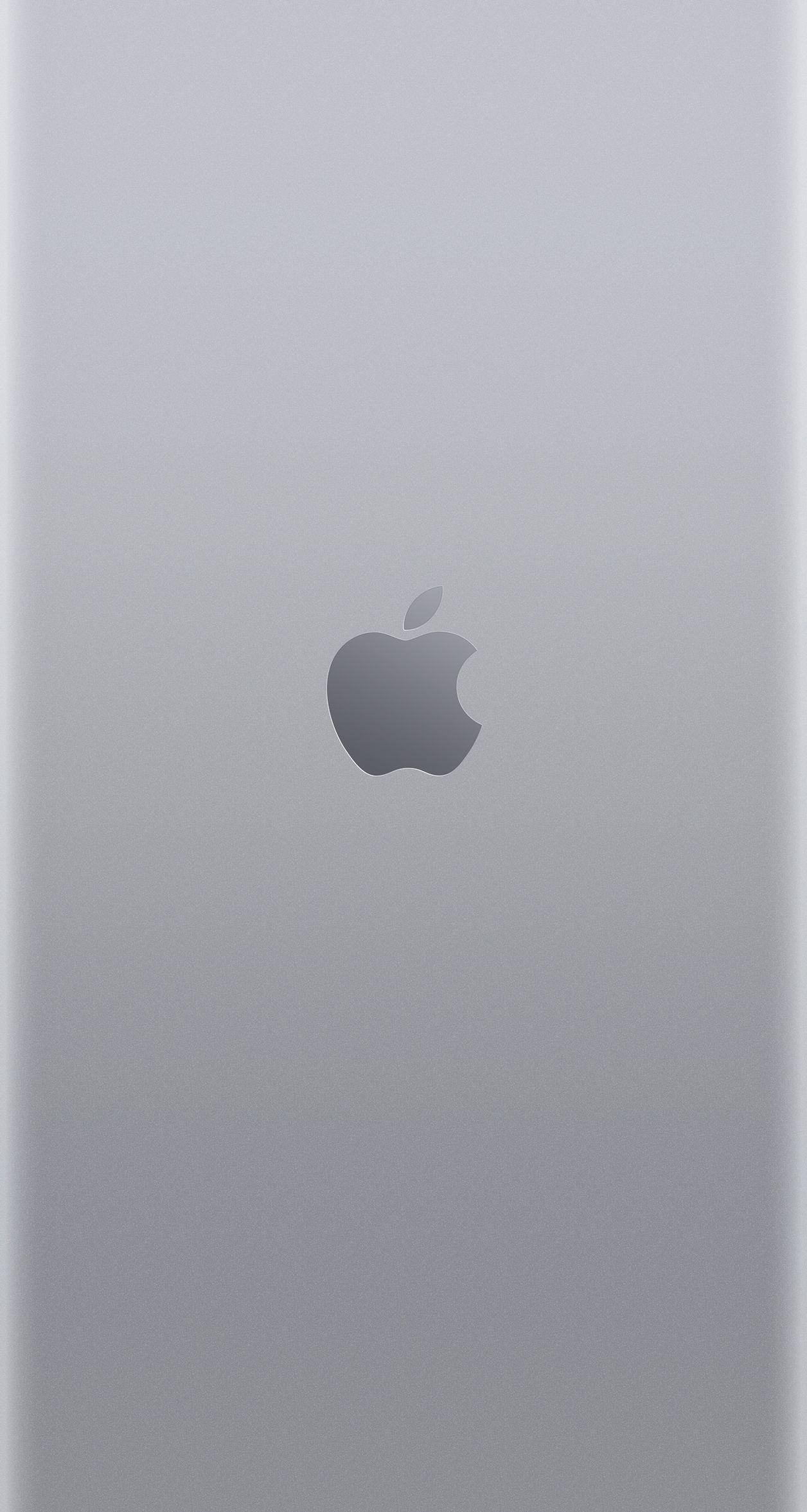 Silver 6 Logo - Apple logo wallpapers for iPhone 6