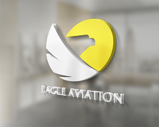 Eagle Aviation Logo - eagle AVIATION Designed