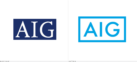 AIG Logo - Brand New: AIG's Bizarro World Logo