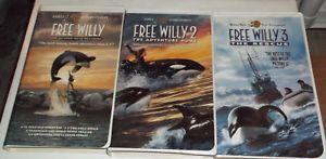 WB Family Entertainment Logo - WB Family Entertainment Free Willy Movie 3 VHS 1 2 3 Adventure Home