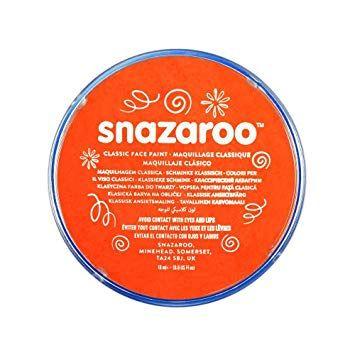 Face in Orange Circle Logo - Snazaroo Face and Body Paint, 18 ml - Dark Orange (Individual Colour ...