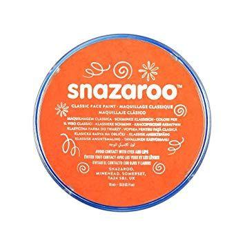 Face in Orange Circle Logo - Snazaroo Face and Body Paint, 18 ml - Orange ( Individual Colour ...