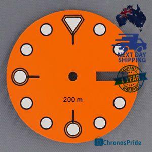 Face in Orange Circle Logo - Dragonshroud 7s26 Orange Tuna Dial Watch Face Dial LumiNova Mod